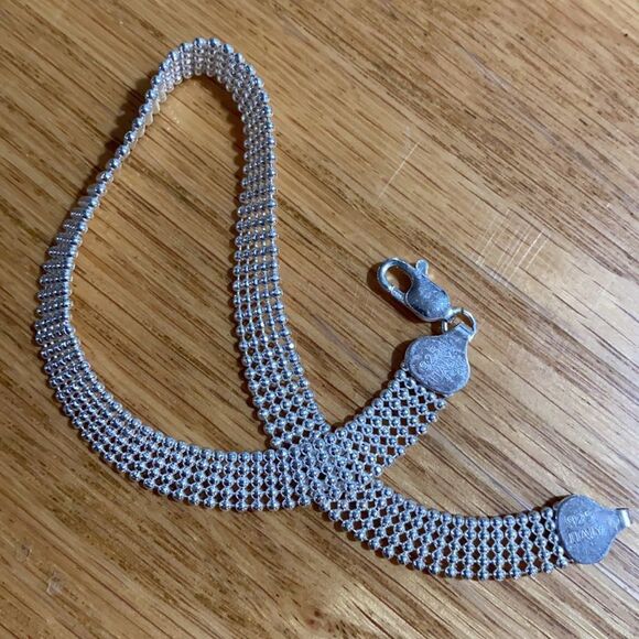 Argento Vivo Sterling Silver Mesh Bracelet - Picture 2 of 16